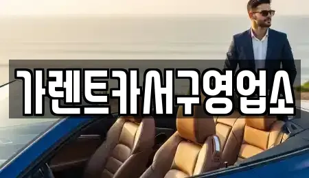 부산광역시 사하구 괴정동 렌트카 전문 가렌트카서구영업소