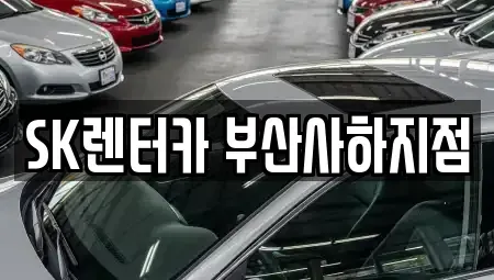 부산광역시 사하구 당리동 렌트카 전문 SK렌터카 부산사하지점