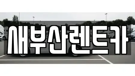 부산광역시 서구 충무동2가 렌트카 전문 새부산렌트카