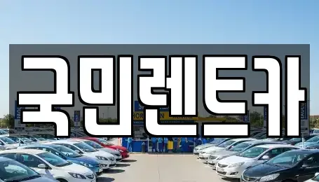 부산광역시 중구 광복동2가 렌트카 전문 국민렌트카