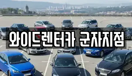 서울 광진구 중곡동 렌트카 전문 와이드렌터카 군자지점