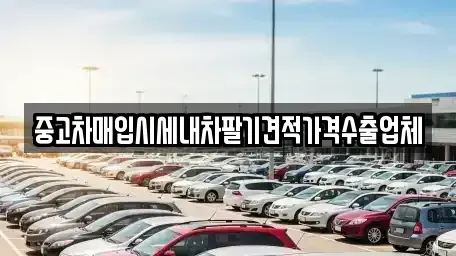 서울 광진구 중곡동 중고차매입 전문 중고차매입시세내차팔기견적가격수출업체