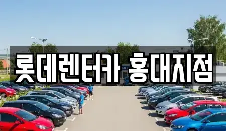 서울 마포구 구수동 단기렌트카 전문 롯데렌터카 홍대지점