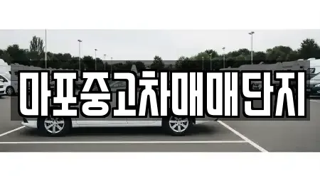 서울 마포구 서교동 중고차 전문 마포중고차매매단지