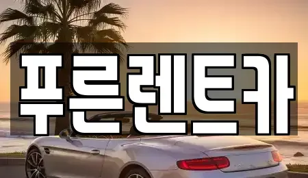 서울 서대문구 미근동 렌트카 전문 푸른렌트카