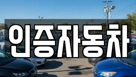 서울 성동구 금호동4가 중고차매매 전문 인증자동차
