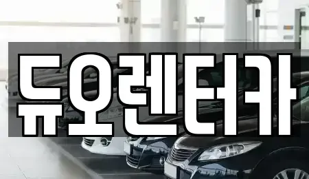 서울 송파구 거여동 렌트카 전문 듀오렌터카