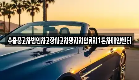 서울 송파구 거여동 중고차매입 전문 수출중고차법인차고장사고차망자차압류차1톤차매입센터