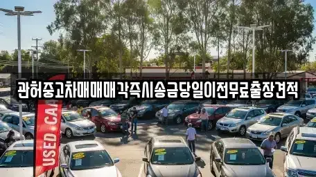 서울 종로구 구기동 중고차 전문 관허중고차매매매각즉시송금당일이전무료출장견적