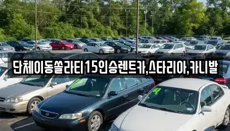 서울 종로구 묘동 렌트카 전문 단체이동쏠라티15인승렌트카,스타리아,카니발