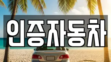 서울 중구 남학동 중고차 전문 인증자동차