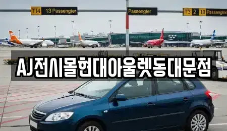 서울 중구 예관동 렌트카 전문 AJ전시몰현대아울렛동대문점