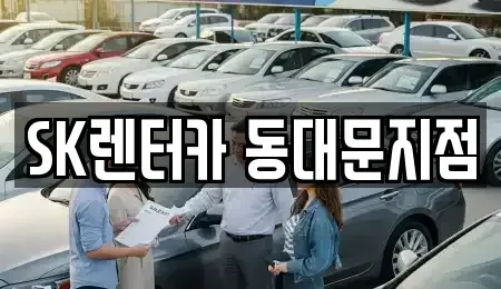 서울 중구 예관동 렌트카 전문 SK렌터카 동대문지점