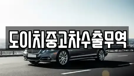 서울 중구 예관동 중고차매매 전문 도이치중고차수출무역