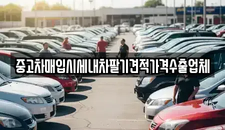 서울 중구 예관동 중고차매입 전문 중고차매입시세내차팔기견적가격수출업체