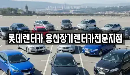 서울 중구 의주로2가 장기렌트카 전문 롯데렌터카 용산장기렌터카전문지점