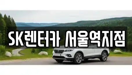 서울 중구 충무로1가 렌트카 전문 SK렌터카 서울역지점