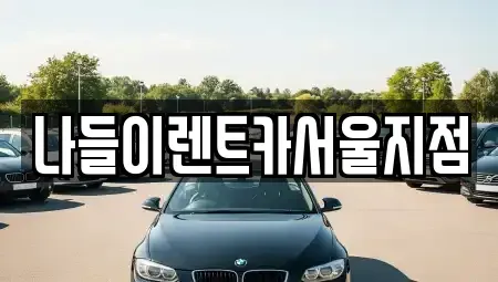 서울 중랑구 신내동 렌트카 전문 나들이렌트카서울지점
