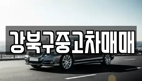 서울특별시 강북구 중고차매매 전문 강북구중고차매매
