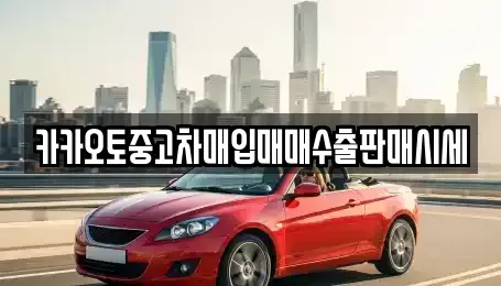 서울특별시 강북구 중고차매입 전문 카카오토중고차매입매매수출판매시세