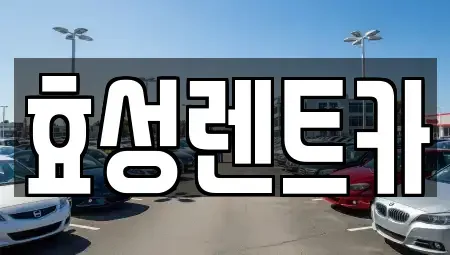 서울특별시 구로구 렌트카 전문 효성렌트카