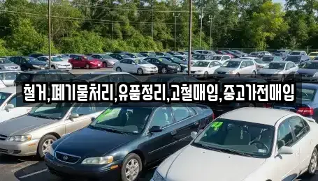 서울특별시 구로구 천왕동 중고차매입 전문 철거,폐기물처리,유품정리,고철매입,중고가전매입