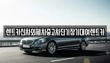 서울특별시 동대문구 회기동 단기렌트카 전문 렌트카신차외제차중고차단기장기대여렌트카