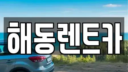 서울특별시 동작구 상도동 렌트카 전문 해동렌트카