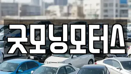 서울특별시 동작구 상도동 중고차 전문 굿모닝모터스