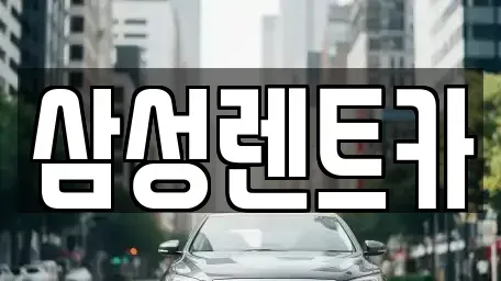 서울특별시 서초구 잠원동 렌트카 전문 삼성렌트카