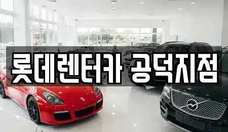 서울특별시 용산구 산천동 렌트카 전문 롯데렌터카 공덕지점