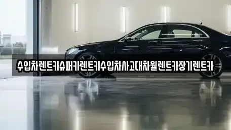 서울특별시 용산구 서계동 장기렌트카 전문 수입차렌트카슈퍼카렌트카수입차사고대차월렌트카장기렌트카