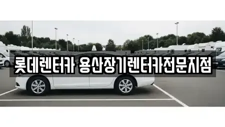 서울특별시 용산구 용산동1가 장기렌트카 전문 롯데렌터카 용산장기렌터카전문지점