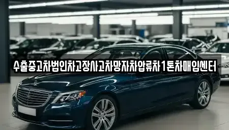 서울특별시 용산구 용산동1가 중고차매입 전문 수출중고차법인차고장사고차망자차압류차1톤차매입센터
