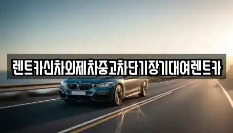 서울특별시 용산구 용산동2가 단기렌트카 전문 렌트카신차외제차중고차단기장기대여렌트카