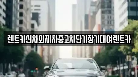 서울특별시 용산구 원효로4가 단기렌트카 전문 렌트카신차외제차중고차단기장기대여렌트카