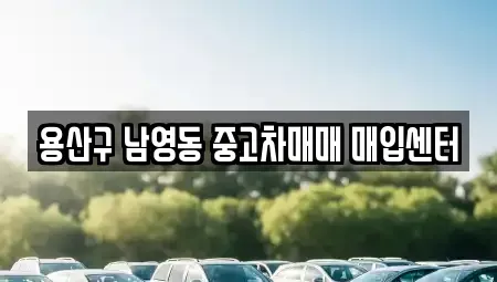 서울특별시 용산구 원효로4가 중고차 전문 용산구 남영동 중고차매매 매입센터