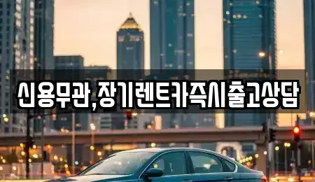 서울특별시 용산구 한남동 장기렌트카 전문 신용무관,장기렌트카즉시출고상담
