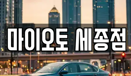 세종특별자치시 금남면 장기렌트카 전문 마이오토 세종점