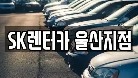 울산 중구 학산동 렌트카 전문 SK렌터카 울산지점