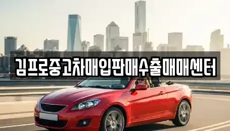 울산 중구 학산동 중고차매매 전문 김프로중고차매입판매수출매매센터