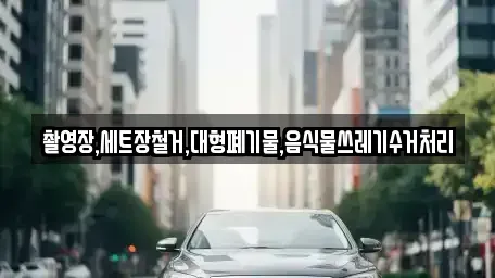 울산광역시 울주군 청량읍 중고차매입 전문 촬영장,세트장철거,대형폐기물,음식물쓰레기수거처리