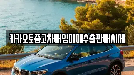 인천 강화군 불은면 중고차매입 전문 카카오토중고차매입매매수출판매시세