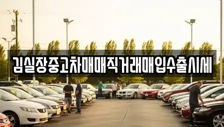 인천 옹진군 영흥면 중고차매매 전문 김실장중고차매매직거래매입수출시세