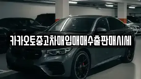 인천 중구 중앙동3가 중고차매입 전문 카카오토중고차매입매매수출판매시세