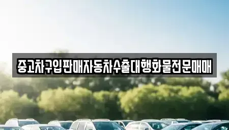 인천광역시 계양구 용종동 중고차 전문 중고차구입판매자동차수출대행화물전문매매