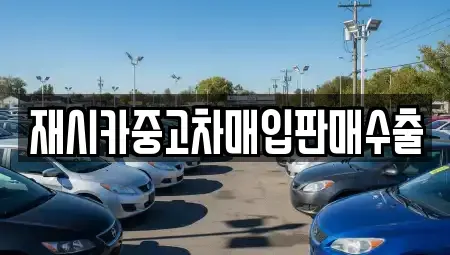 인천광역시 중구 항동5가 중고차매입 전문 재시카중고차매입판매수출
