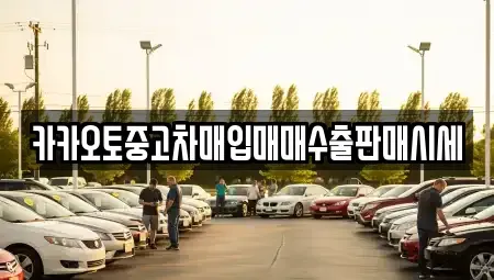 인천광역시 중구 항동5가 중고차매입 전문 카카오토중고차매입매매수출판매시세