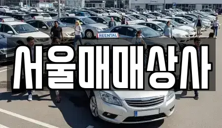 전남 광양시 진상면 중고차매매 전문 서울매매상사