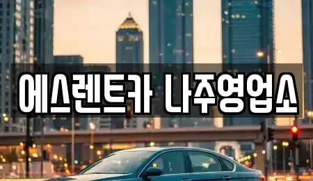 전남 나주시 영산동 렌트카 전문 에스렌트카 나주영업소